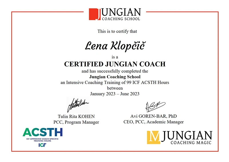 CLena Klopčič Certified Jungian Coach